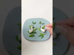 Polymer Clay Peacock Earrings | Making Of & Tutorial Preview | #shorts #handmadejewelry #polymerclay