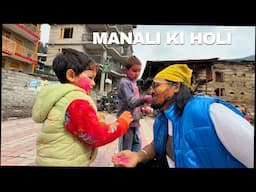 FIRST TIME PLAYING HOLI IN MANALI