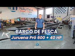 Barco Juruena Pro equipado com Motor Popa Yamaha 40 HP! Uma MÁQUINA de pesca esportiva!
