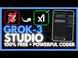 NEW xAI's Grok Studio: Grok's FULLY FREE AI Coder is INSANE! RIP Bolt and v0!
