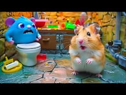 🛑 Brave Hamster Escape from the Toilet Monster World Maze in Real Life | Hamster Life