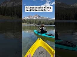 Time well spent ❤️ Kayaking with my oldest at Manzanita Lake in Lassen NP. #hurricanekayaks