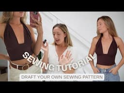 Draft your own sewing pattern - Gigi Top - easy beginner sewing project