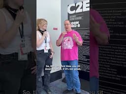 John Scalzi at the Chicago Comic Con with Bookseller Courtney