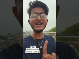 boyz vs girls 😅 #funny #comedy #odia #Manifestation