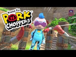Enter the Porker | Kung Fu Pork Choppers (13-Minute Cartoon for Kids!)