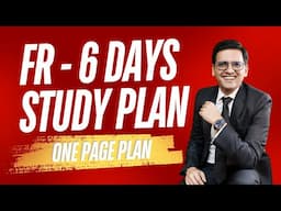 FR Study Plan for May25 | One Page Plan