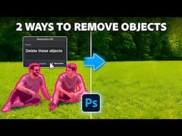 2 easy ways to remove objects in Photoshop: Content-Aware vs. Generative Fill
