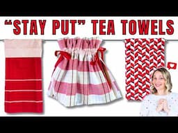 Hanging Kitchen Towel Sewing Tutorial, 3 VERSIONS!