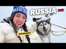 RIDING RUSSIAN HUSKY ON OPEN BAIKAL ICE 🇷🇺 *and falling in love*