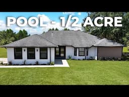 Inside an Ocala POOL Home on OVER HALF ACRE & NO HOA!!