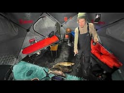 Sleeping for 3 Days on a Frozen Lake (Ice Camping)