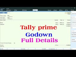 godown management in tally prime | godown in tally prime | godown creation in tally prime