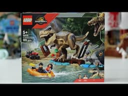 LEGO Jurassic World Rebirth 76975 T.rex River Escape Speed Build