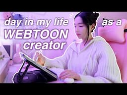 DAY IN MY LIFE AS A WEBTOON CREATOR: making new characters, episode writing, draw with me
