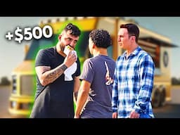 Giving People $500 From a Food Truck