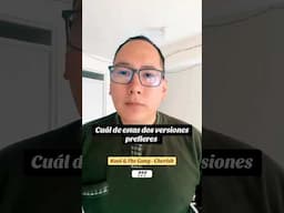 Cual de estas dos versiones prefieres cual  te gustó más COMENTA 🔥