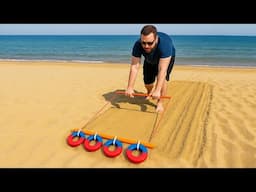 Beach Hero is Here! I made a Trashcan from Waste. Turn Trash into Cash!