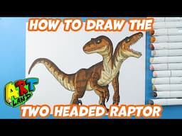 How to Draw a Two Headed Raptor | Jurassic World Rebirth
