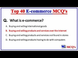 E - Commerce Important MCQs | ई-कॉमर्स | #ecommerce