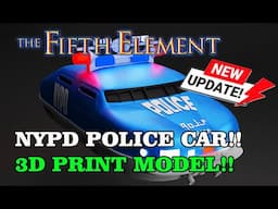 THE 5TH ELEMENT COP CAR  updated 3D MODEL 2025 updates