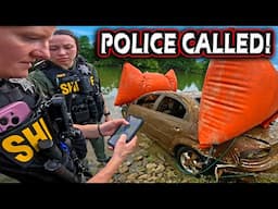 Stolen Car Found Underwater! Dodge Stratus Recovered with Wrecker!