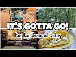 This is Ridiculous🙄TACKLING OUR MESSY CLOSET • Rainy Day Cooking, Cleaning, and Homemaking • Vlog
