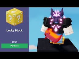 1v50, but Lucky Block costs 1 Iron.. (Roblox Bedwars)