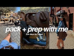 pack & prep with me for a few days in Dallas TX ✈️