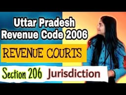 Revenue Courts UP Revenue Code Section 206 Jurisdiction of Revenue Courts Explained Lecture