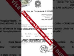 how to check italy nulla osta online