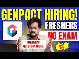 Genpact Hiring Freshers 2024 | Chennai Job | Interview Process Explained in Telugu