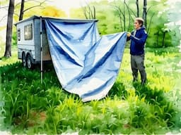 "Quick Tarp Rigging Trick & Fast Deploy Guideline for Bushcraft"
