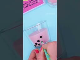 Cute Boba Tea Candle 💖 #diy #shorts #youtubeshorts #art