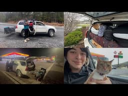 Living in our Car in Stormy Tornado Weather - On our Way to Maine