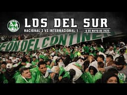 Los Del Sur, Fiesta en la Popular del Atanasio (Nacional Vs Internacional 🇧🇷) 8/05/2025
