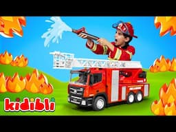 Strażacy w Akcji! 🚒 Samochody Strażackie i Misja Ratunkowa | Wideo Edukacyjne Dla Dzieci | Kidibli