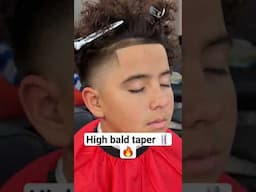 HIGH BALD TAPER FADE #shorts #barber #barbershop #fade #hairstyle