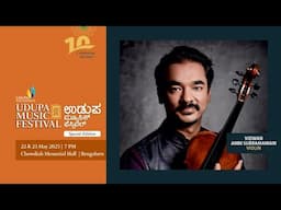 Vidwan Ambi Subramaniam performing at the special edition of Udupa Music Festival | Udupa Foundation