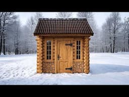 Epic Wilderness Build: Man’s Beautiful Cabin in Untouched Forest