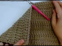 Crochet this easy textured stitch for blankets, scarves and hats especially for men