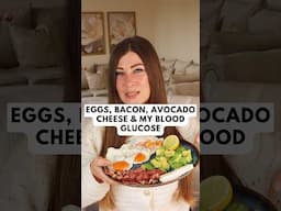 🍳🥓Eggs, Bacon, Avocado, Cheese & My Blood Sugar – CGM Experiment #bloodglucose #cholesterol