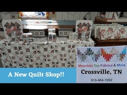 Quilt Shop Virtual Tour: Mountain Top Fabrics -  Crossville TN