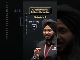 C Variables vs. Python Variables #Python #NesoAcademy #QuickConcepts