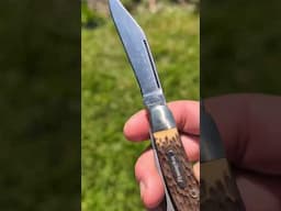 Vintage Remington Stockman Jigged Delrin Pocket Knife - Camillus USA made 9501