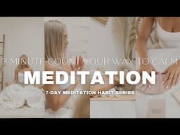 3-Minute Breath Counting Meditation | Focus Your Mind (Day 3)