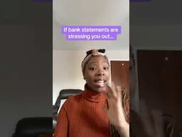 Bank statements stressing you?