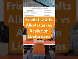Know These Friedel Crafts Alkylation vs Acylation Limitations #organicchemistry