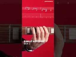 G Major 7 Arpeggio Box 2 #guitarlessons