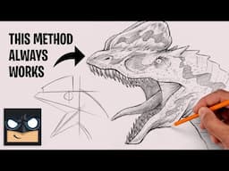 How to Draw Dilophosaurus | Sketch Saturday